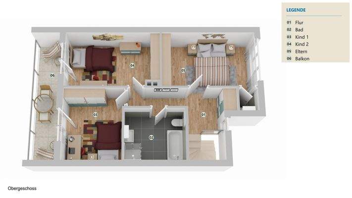 Grundriss Obergeschoss