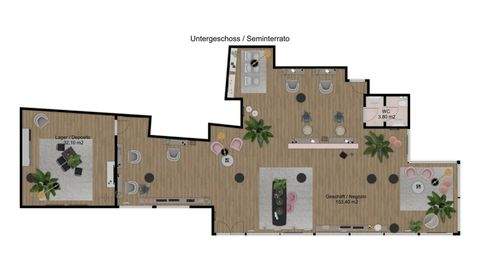 Bozen Ladenlokale, Ladenflächen 