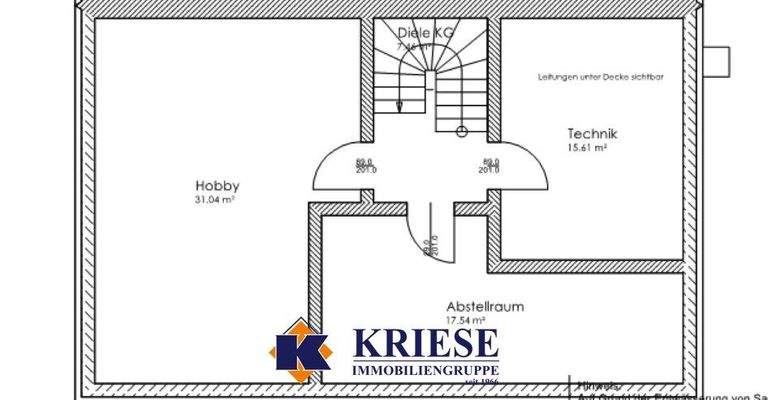 Kellergeschoss - Haus Mitte