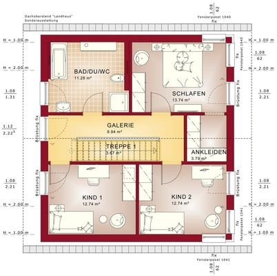 Grundriss EVO 136 V2 DG