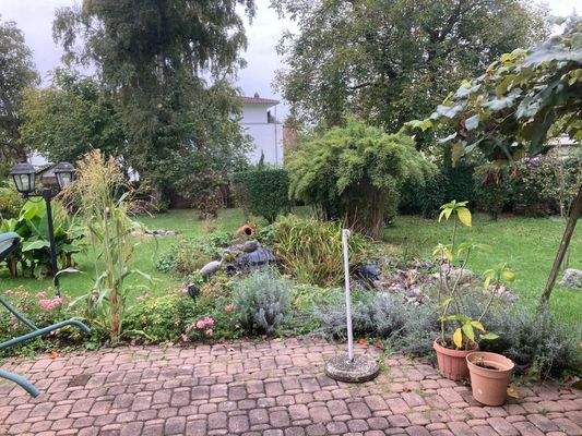 ... nochmal einen Blick an der Terrasse ...