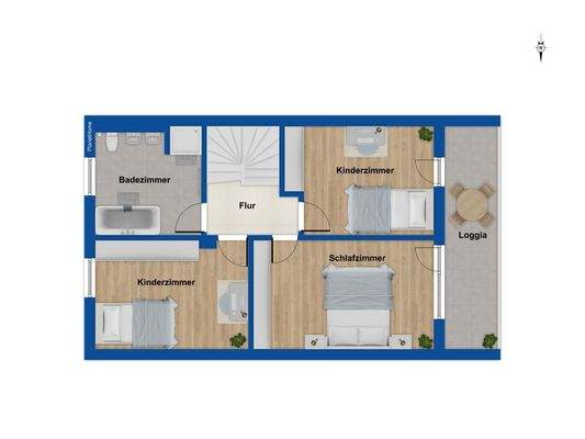 Grundriss Obergeschoss