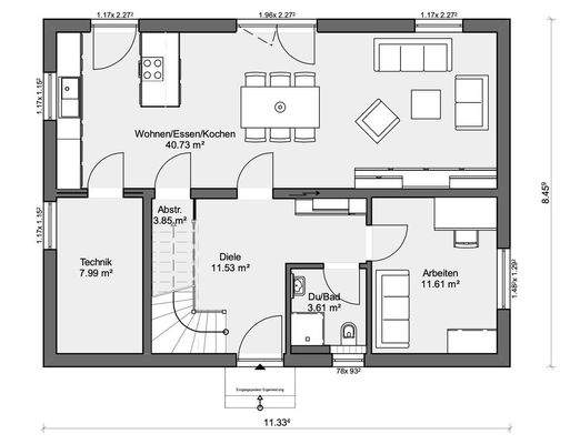 Grundriss Erdgeschoss