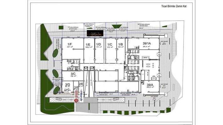 Commercial Properties in a Skyscraper on a Street in Izmir