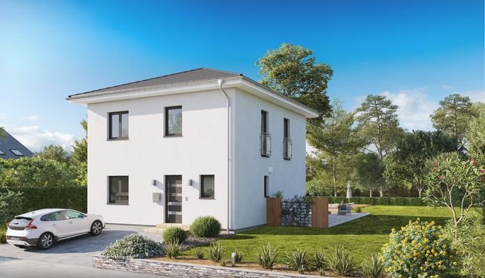  Home Zwei mit Walmdach und zwei Vollgeschossen Ansicht Eingang