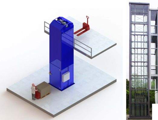 Referenzfoto Außen-Lastenaufzug