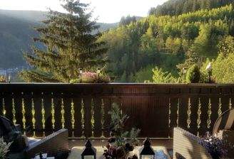 Blick vom Balkon