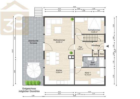 Grundriss EG möglich