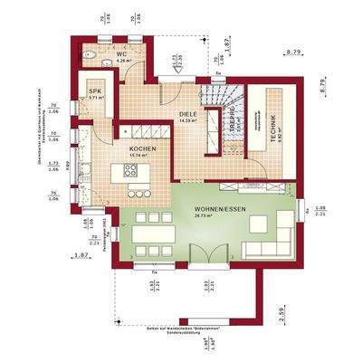 Grundriss EVO 124-V8-EG