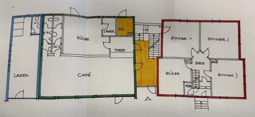 Grundrissplan Erdgeschoss
