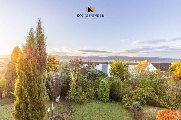 der Blick vom Balkon...