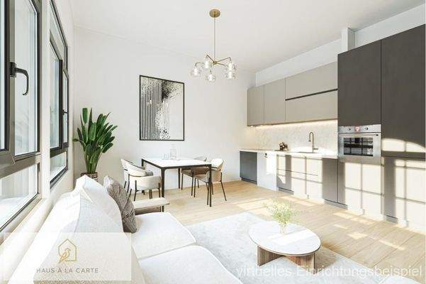 Wohn- und Essbereich - virtuelles Möblierungsbeispiel