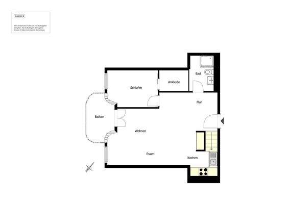 Floor plan of the apartment