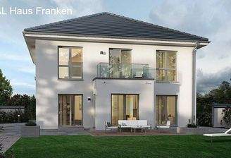 Außenansicht Abend Garten