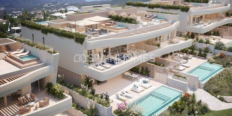 Luxe Beachfront Apartments with Unique Sea View in Marbella