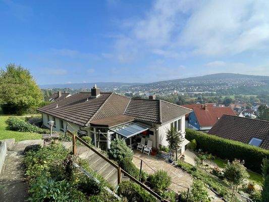 Blick auf das Grundstück