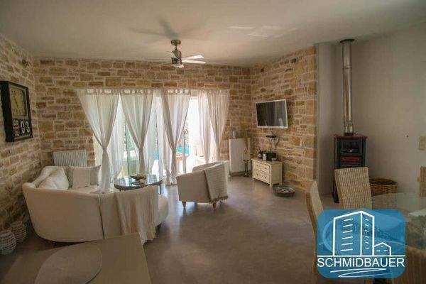 Kreta, Pitsidia: Wunderbare Villa mit Pool und Blick auf die Berge von Psiloritis