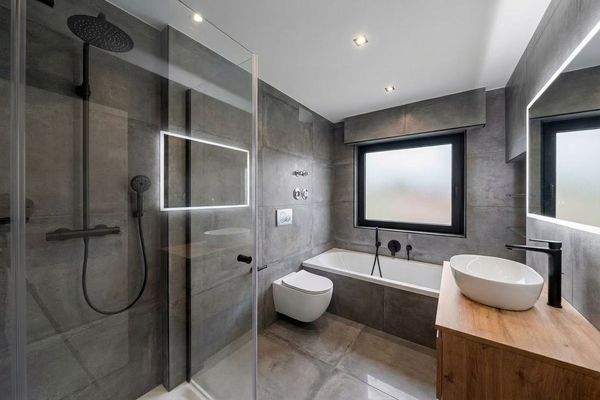 Badezimmer 3D Staging - KI generiert