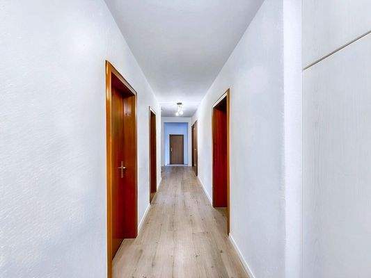 OG - Flur mit Einrichtungsbeispiel