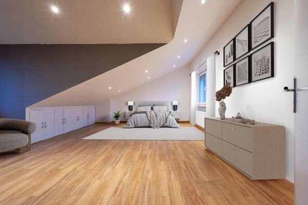 Einrichtungsbeispiel Dachgeschosszimmer