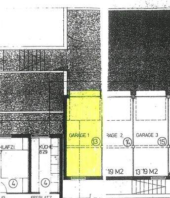 Garagengrundrissplan