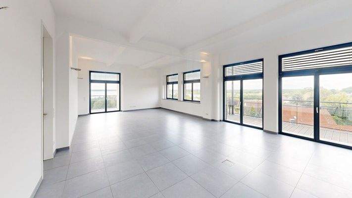 Blick in das Wohnzimmer