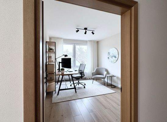 Arbeitszimmer Visualisierung 