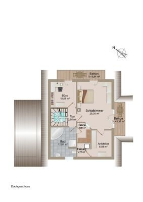 Grundriss Dachgeschoss