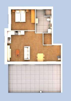 3D Ansicht Wohnung 12