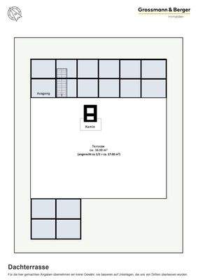 Grundriss Dachterrasse