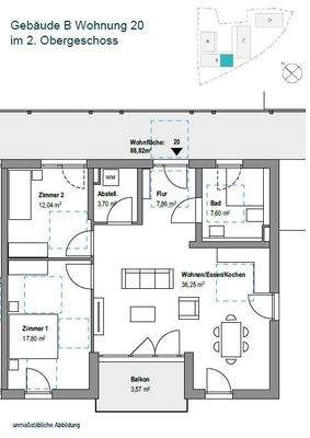 Grundriss Wohnung 20