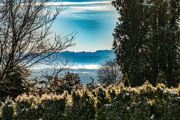 Alpenblick aus dem Obergeschoss