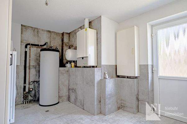 Technikraum mit WM-Anschluss