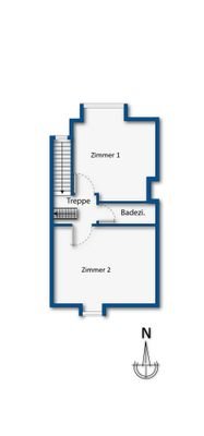 Grundrissskizze Obergeschoss