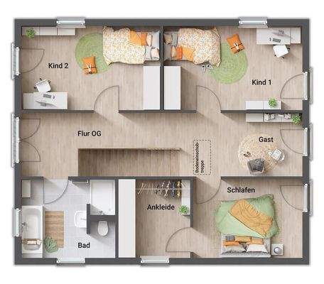 Variante 5.1 Grundriss OG