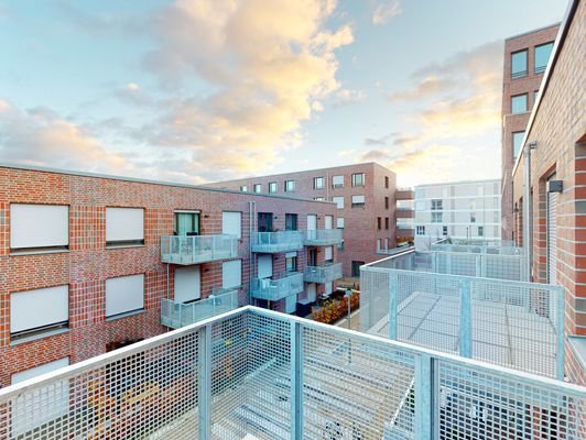 Sonnenuntergang vom Balkon