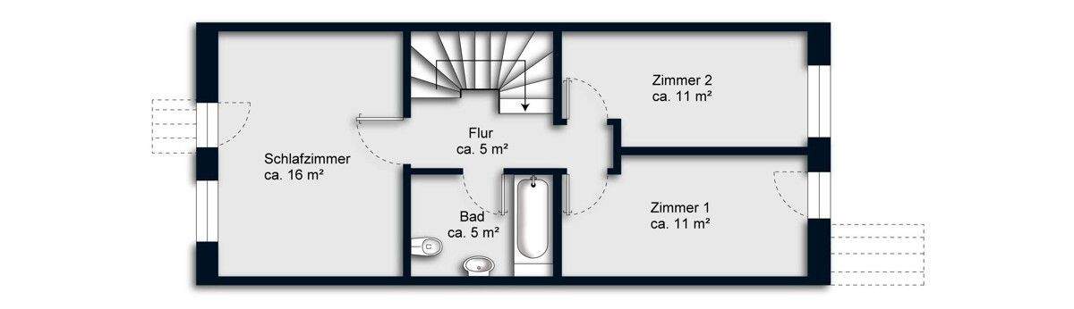 Grundriss Obergeschoss