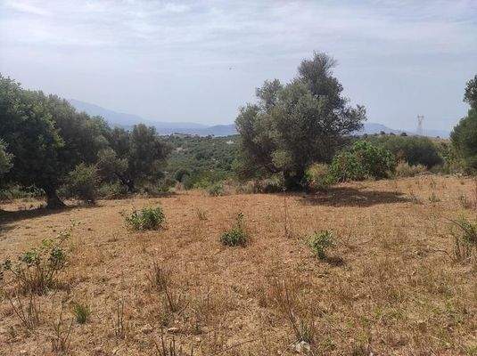 Kreta, Karoti: Grundstück mit Baugenehmigung und atemberaubendem Bergblick zu verkaufen