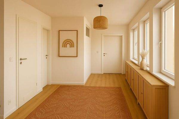 Flur unten gestaltet (KI)