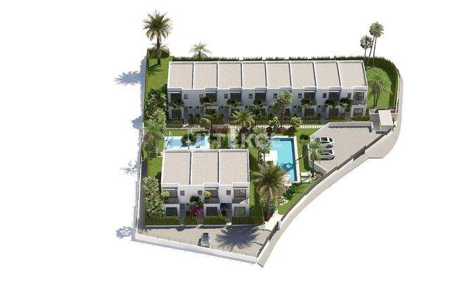Elegant 3-Bed Villas in Finestrat with Communal Pool & Garden
