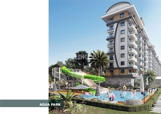 Sea and Pool View Stylish Flats in Alanya Payallar