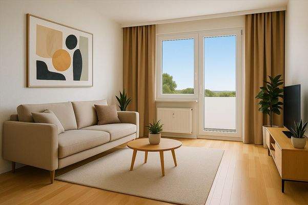 Wohnzimmer - Einrichtungsvorschlag generiert