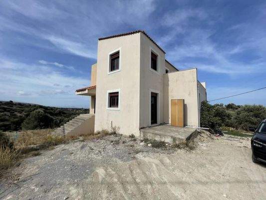 Kreta, Kirianna: Unvollendete Villa mit atemberaubender Aussicht zu verkaufen