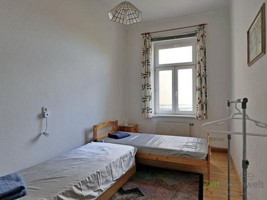 Blick ins Schlafzimmer