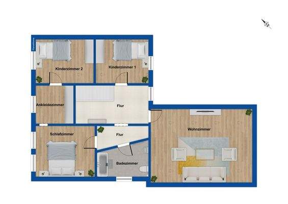 Grundriss Obergeschoss