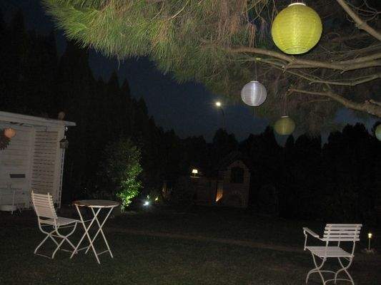 Garten bei Nacht