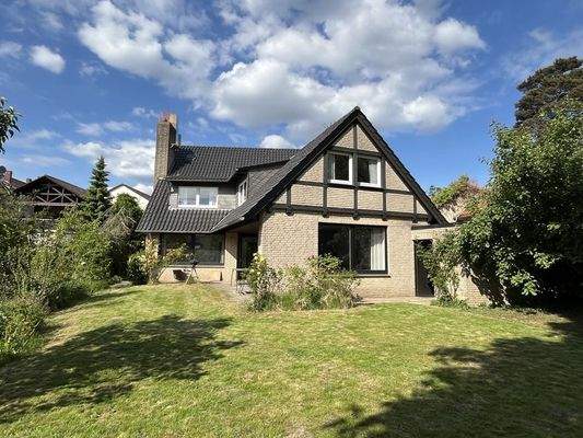 Rückansicht mit Garten