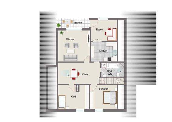 Grundriss Obergeschoss