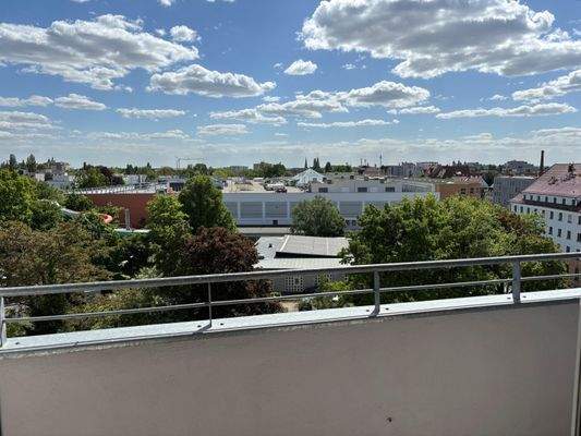 Blick vom Balkon Wohnzimmer