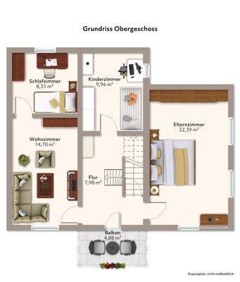 Grundriss Obergeschoss